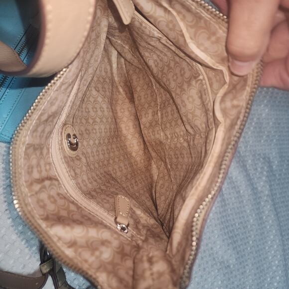 CHARMING CHARLIE NWT TURQUOISE CROSSBODY BAG & MATCHING WALLET COMBO - Picture 5 of 11